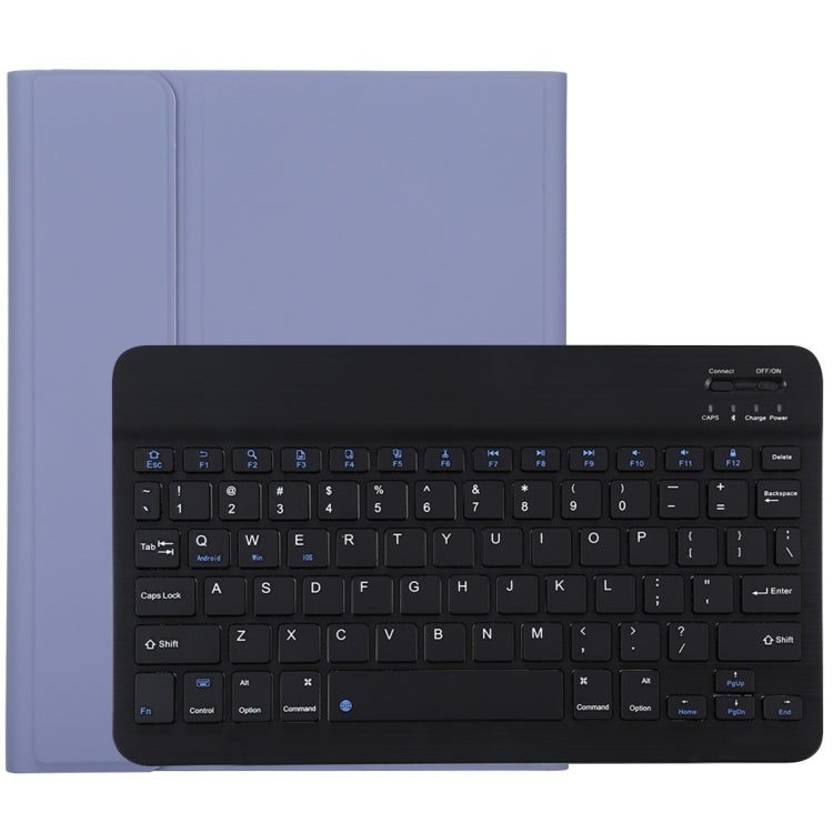 TG11B แป้นพิมพ์บลูทูธสีดำแบบถอดได้ + เคสแท็บเล็ตหนังไมโครไฟเบอร์สำหรับ iPad Pro 11 นิ้ว (2020) พร้อมช่องใส่ปากกาและที่วาง, Black Keyboard