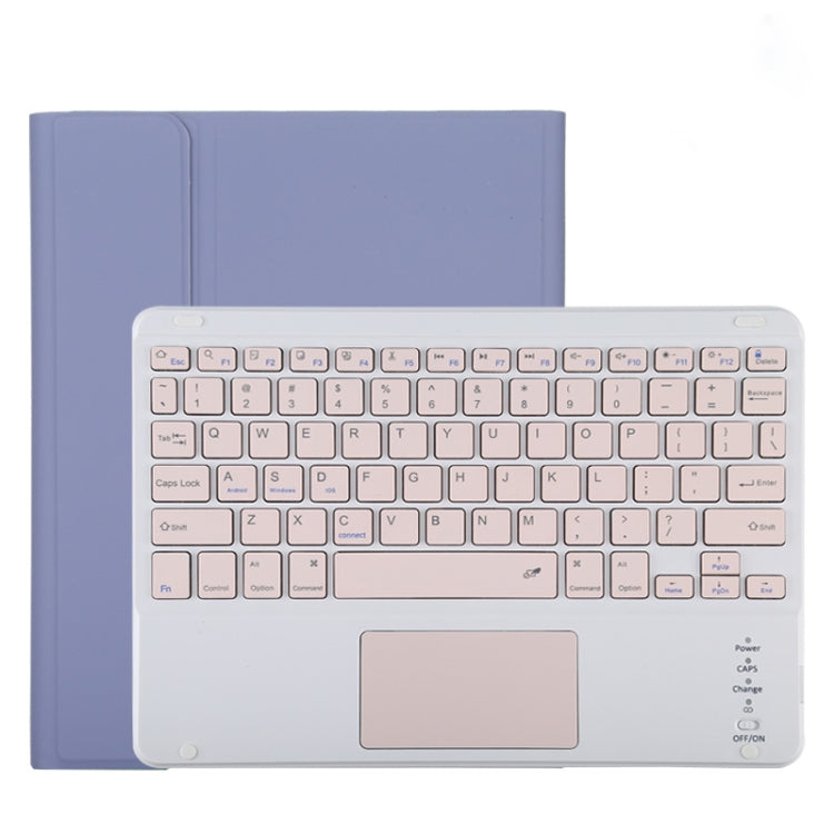 TG11BC บลูทูธที่ถอดออกได้แป้นพิมพ์สีชมพูหนังไมโครไฟเบอร์เคสแท็บเล็ตสำหรับ iPad Pro 11 นิ้ว (2020) พร้อมทัชแพดและช่องเสียบปากกาและที่วาง, Pink Keyboard