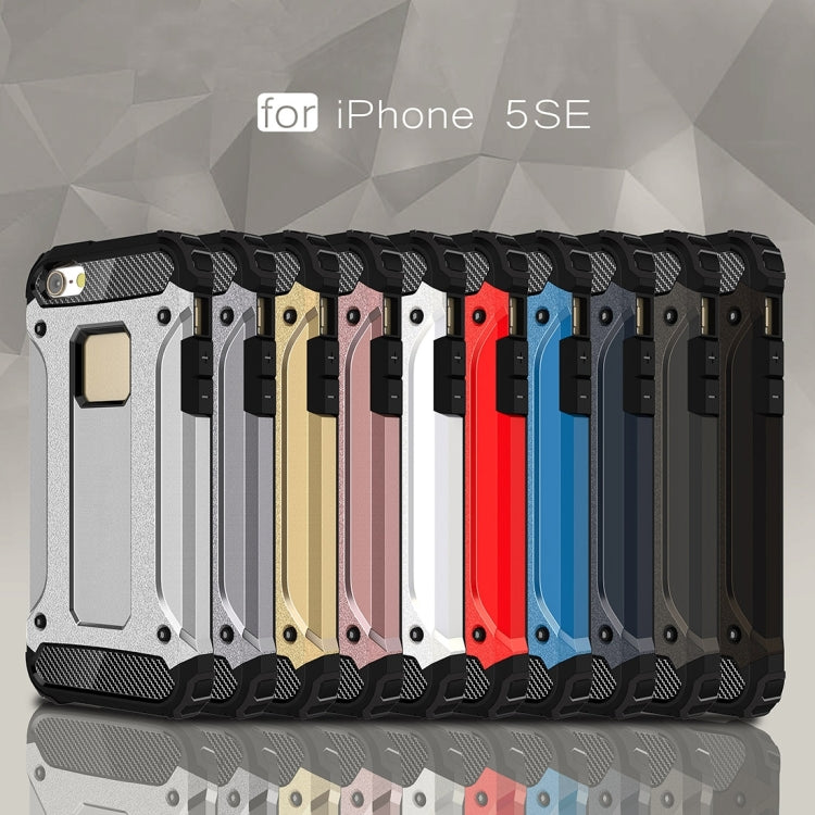 เคส Tough Armor TPU + PC สำหรับ iPhone SE & 5 & 5s, For 5 & iPhone 5S & iPhone SE