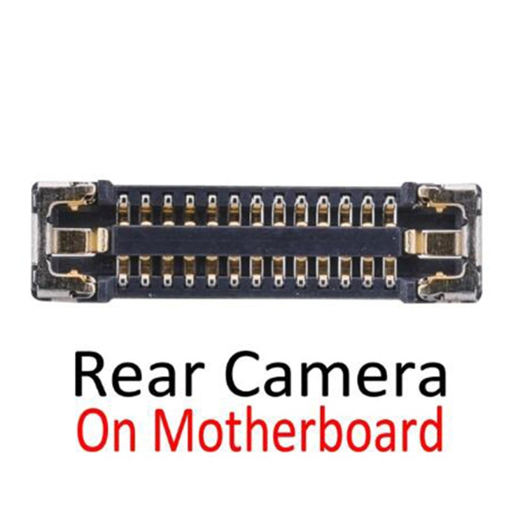 ตัวเชื่อมต่อ FPC ของกล้องด้านหลังด้านหลังบนเมนบอร์ดสำหรับ iPhone X, For iPhone X
