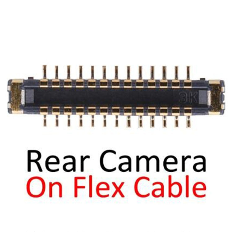 ตัวเชื่อมต่อ FPC ของกล้องด้านหลังด้านหลังบนสายเคเบิลแบบยืดหยุ่นสำหรับ iPhone XS Max, For iPhone XS Max