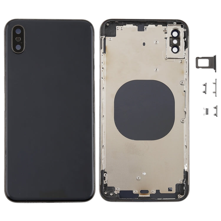 ฝาหลังพร้อมเลนส์กล้องและถาดซิมการ์ดและปุ่มด้านข้างสำหรับ iPhone XS Max, For iPhone XS Max, For iPhone XS Max (Camera Lens+Side Keys), For iPhone XS Max with Side keys, For iPhone XS Max with Camera Lens Frame