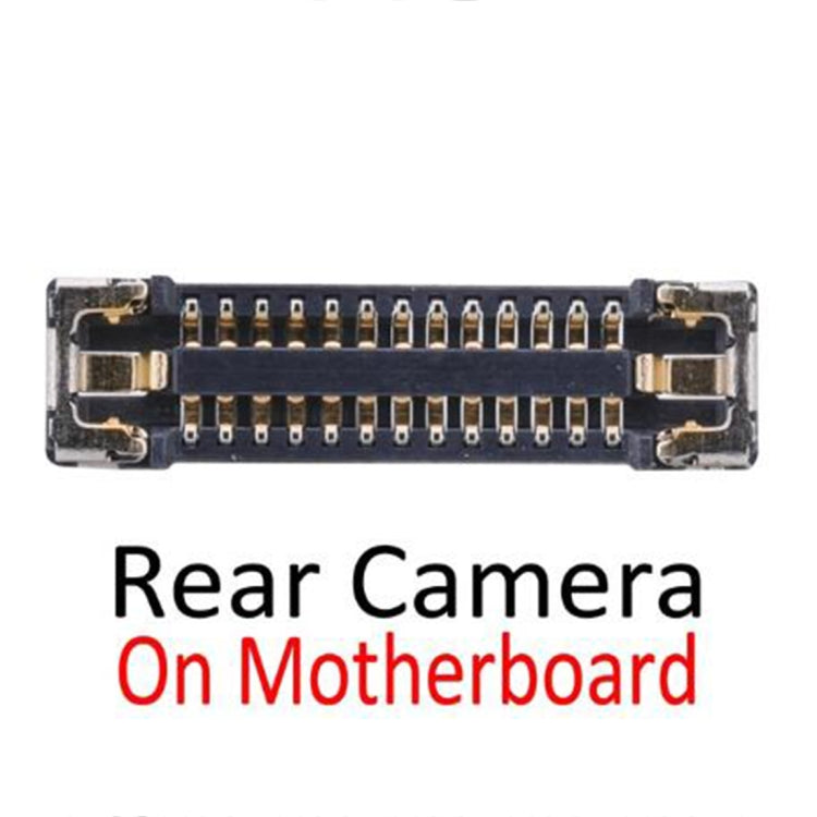 ตัวเชื่อมต่อ FPC ของกล้องด้านหลังด้านหลังบนเมนบอร์ดสำหรับ iPhone XS, For iPhone XS