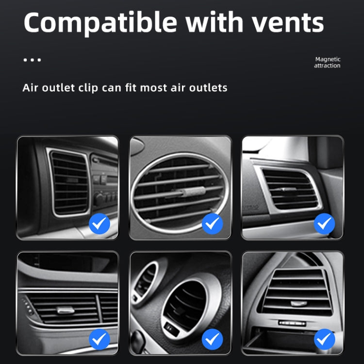 JJT-969 15W Max Output Magnetic Car Air Outlet Bracket เครื่องชาร์จไร้สาย, JJT-969