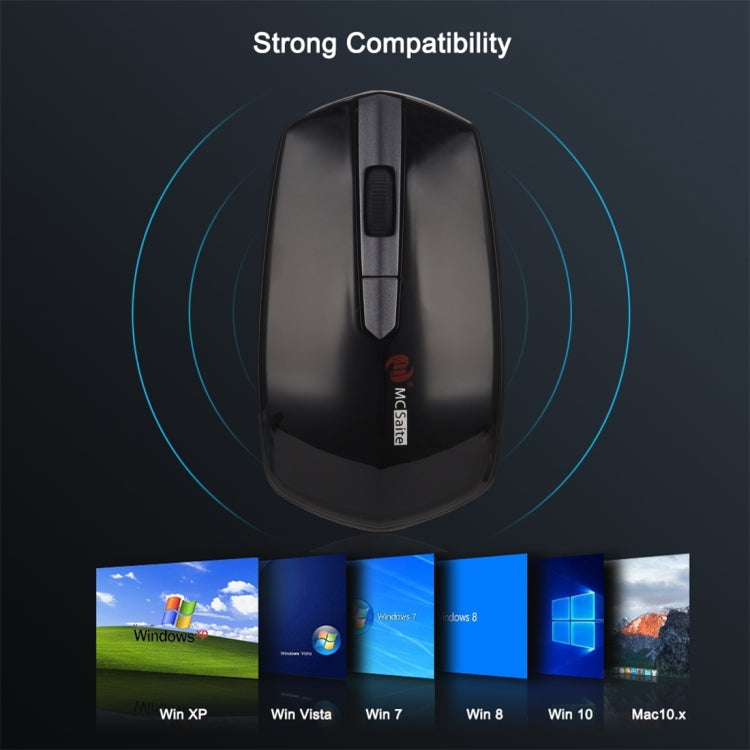 MCSaite MC-369AG USB-C / Type-C 1600DPI เมาส์ออปติคอลไร้สาย 4 ปุ่มปรับความเร็วได้สามปุ่ม