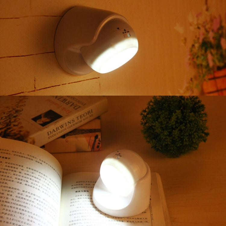 ไฟ LED 9 ดวง 240 LM 6000K เซ็นเซอร์ตรวจจับการเคลื่อนไหวไร้สายหมุนได้ 360 องศาไฟตู้เสื้อผ้า / ไฟกลางคืน / โคมไฟติดผนังสำหรับห้องนอนห้องนั่งเล่นห้องน้ำทางเดิน