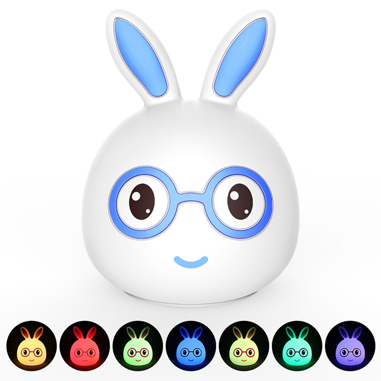 Smiling Rabbit Creative Touch 3D LED ไฟตกแต่งกลางคืน, เวอร์ชันชาร์จ USB, USB Charging Version (Pink), USB Charging Version (Blue)