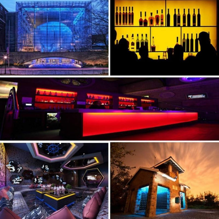 สมาร์ทบลูทูธ APP ควบคุมบอร์ดเปลือย 2835 SMD RGB ไฟ LED เชือก, 60 LED/m, ความยาว: 5 ม., 12V 2A 100-240V, 2835 SMD RGB LED, 5m, Bluetooth APP