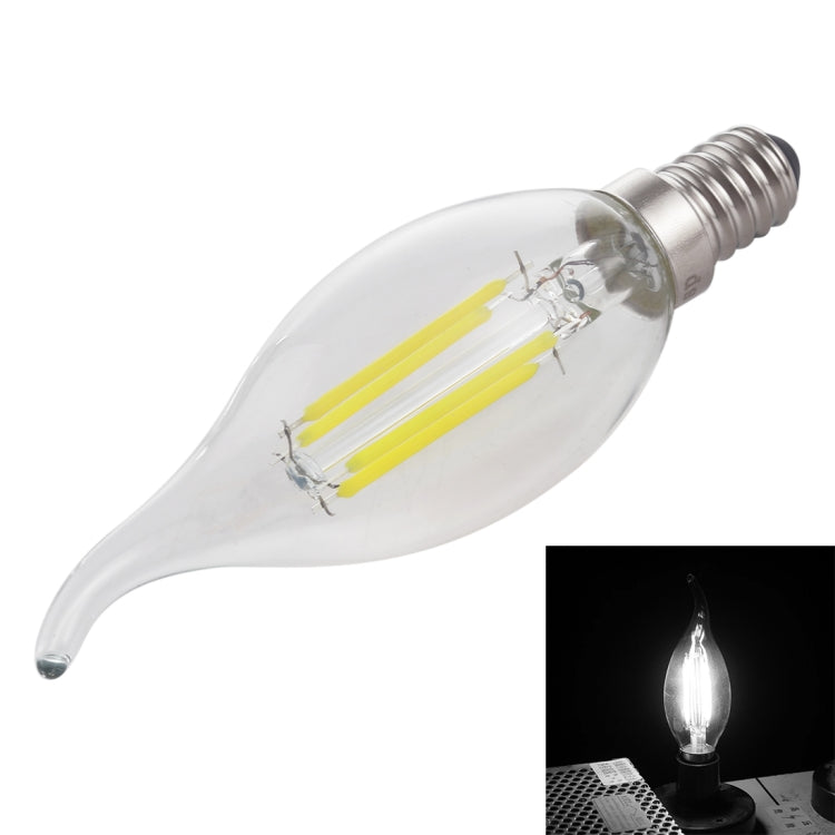 C35 E14 4W 4 LEDs 300 LM 3000K หรี่แสงได้ Retro LED Filament หลอดไฟประหยัดพลังงาน, AC 220V, Long Tail E14 4W 220V Warm White, Long Tail E14 4W 220V White Light