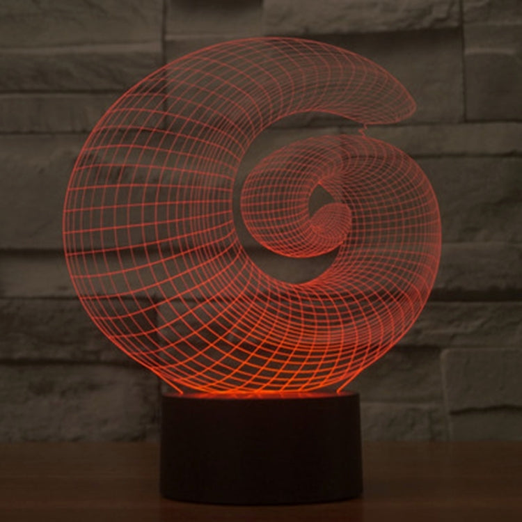 7 สีเปลี่ยนสี Creative Visual สเตอริโอโคมไฟโคมไฟตั้งโต๊ะ Night Light, Abstract Style