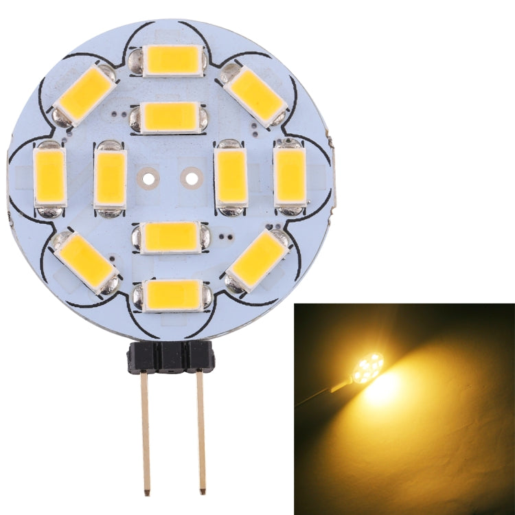 G4 12 LEDs SMD 5730 360LM 2800-3200K ทรงกลม Stepless Dimming ประหยัดพลังงาน Pin ฐานโคมไฟหลอดไฟ DC 12V, G4 12LEDs SMD 5730 360LM, G4 12 LEDs SMD 5730 360LM