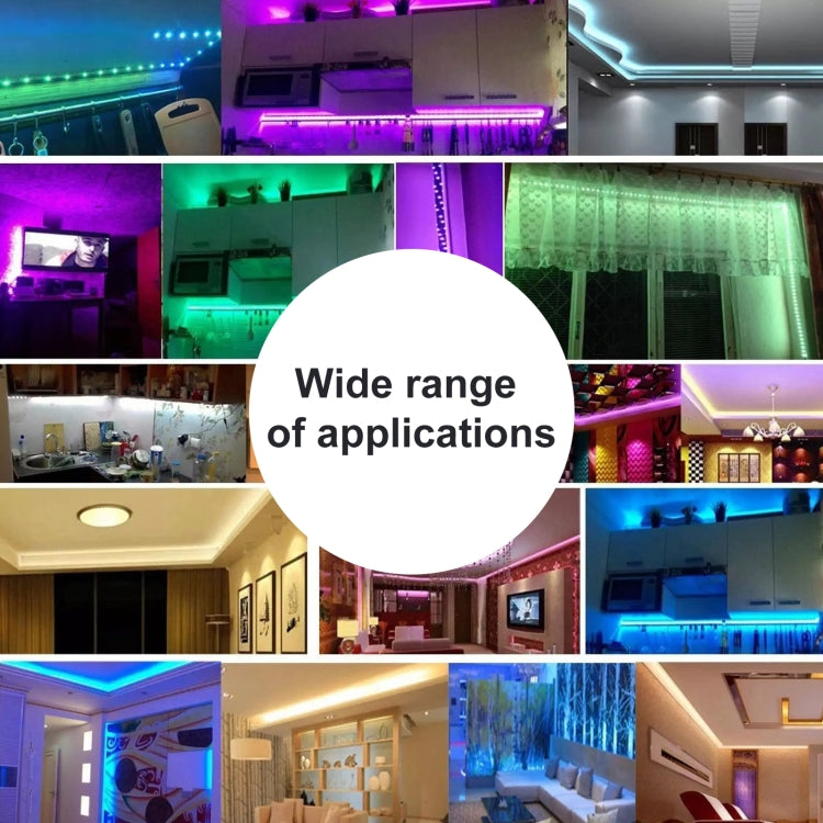 ไฟ LED 20 ม. 1200 SMD 2835 แถบไฟ RGB กันน้ำ IP65 พร้อมรีโมทคอนโทรล 44 ปุ่มปลั๊ก EU, 20m 1200 LEDs IP65