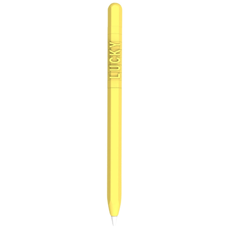 LOVE MEI สำหรับ Apple ดินสอ 2 การออกแบบตัวอักษรตัวเลขปากกาสไตลัสเคสซิลิโคนป้องกัน, For Apple Pencil 2