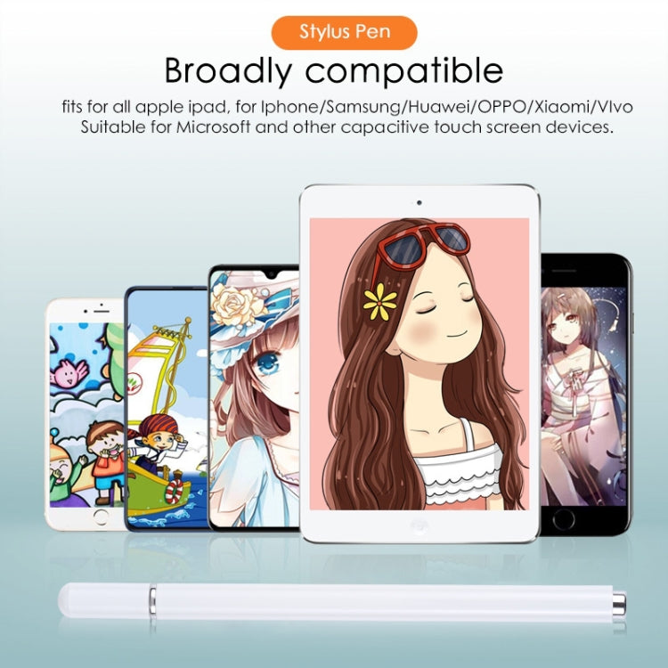 366 Universal Silicone Disc Nib ปากกาสไตลัสแบบ Capacitive พร้อมฝาแม่เหล็ก, 366