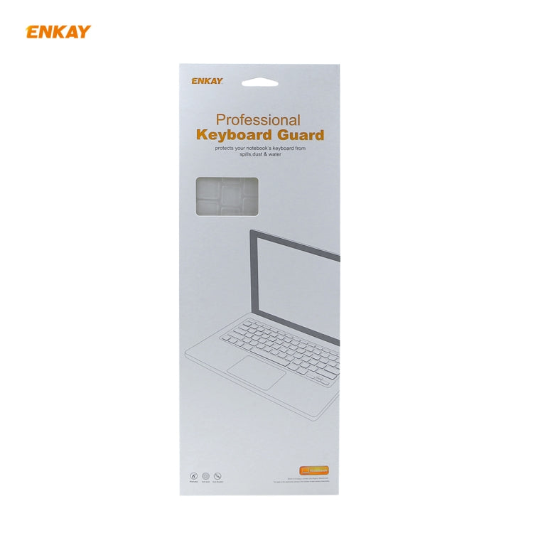 สำหรับ MacBook Air 13.3 นิ้ว A1932 2018 ENKAY Hat-prince เวอร์ชั่นอเมริกาของโน้ตบุ๊คฝาครอบป้องกันแป้นพิมพ์ TPU บางเฉียบ