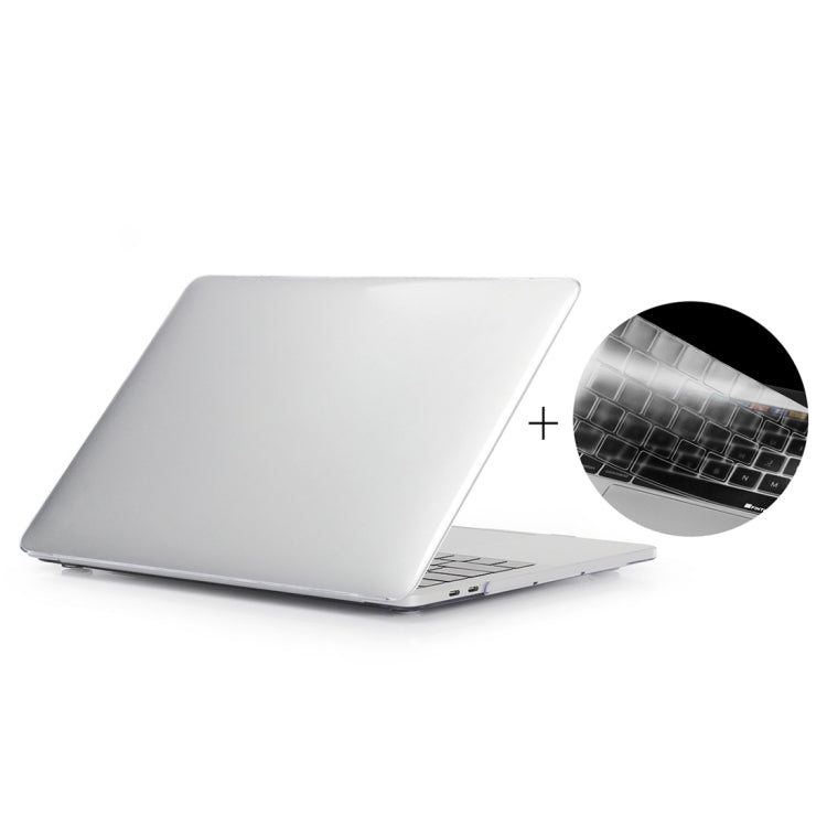 ENKAY Hat-Prince 2 in 1 เคสพลาสติกแข็งคริสตัล + เวอร์ชั่น US Ultra-thin TPU Keyboard Protector Cover สำหรับ 2016 ใหม่ MacBook Pro 15.4 นิ้วพร้อม Touchbar (A1707), 15.4 inch with Touch Bar US Version