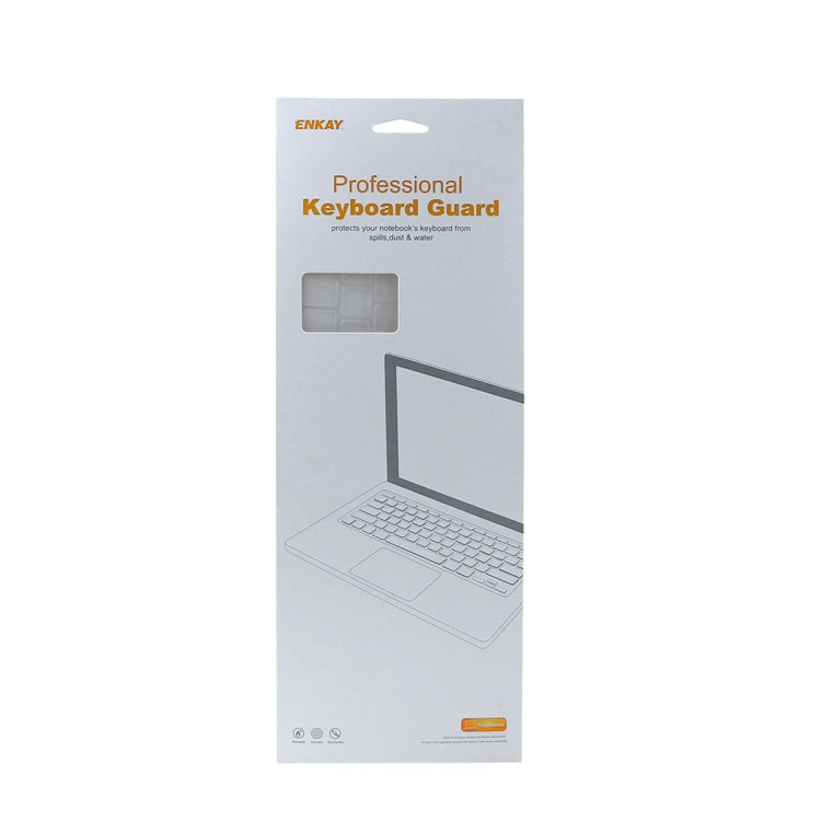 ENKAY TPU Keyboard Protector Cover สำหรับ 2015 MacBook 12 นิ้ว (A1534) / MacBook Pro 13.3 นิ้วที่ไม่มี Touch Bar (A1708) รุ่นยุโรป, EU Version