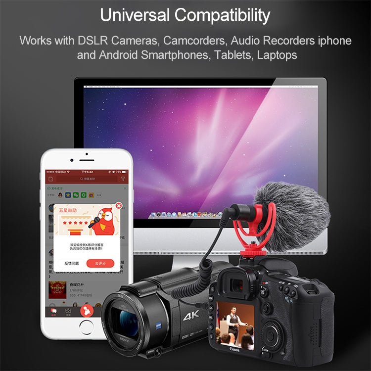 YICHUANG YC-VM100 3.5 มม.พอร์ตแบบพกพาชี้ลดเสียงรบกวนไมโครโฟน