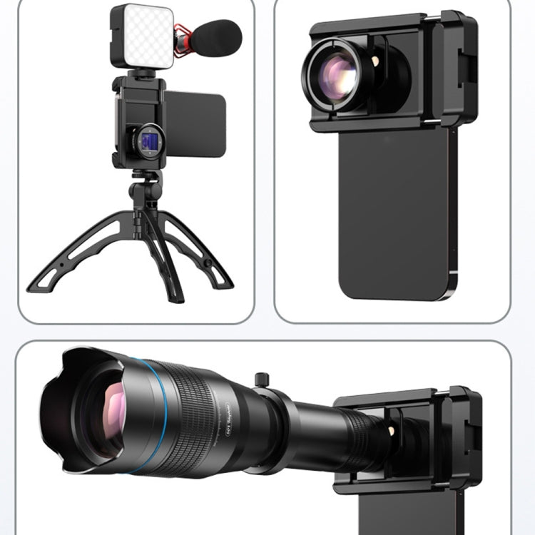 APEXEL F001 มัลติฟังก์ชั่นมือถือโคลงแท่นขุดเจาะเลนส์คลิปโทรศัพท์