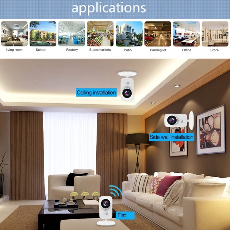 JD-C8310-S1 1.0MP กล้อง IP ไร้สาย Wifi อัจฉริยะแบบสองทางเสียง 1.0MP รองรับการตรวจจับการเคลื่อนไหวและการมองเห็นกลางคืนแบบอินฟราเรด, JD-C8310-S1