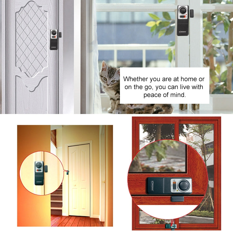 DOBERMAN SE-0119 ครัวเรือน Anti-Theft รีโมทคอนโทรลไร้สายประตู Magnetic Sensor ALARM, SE-0119