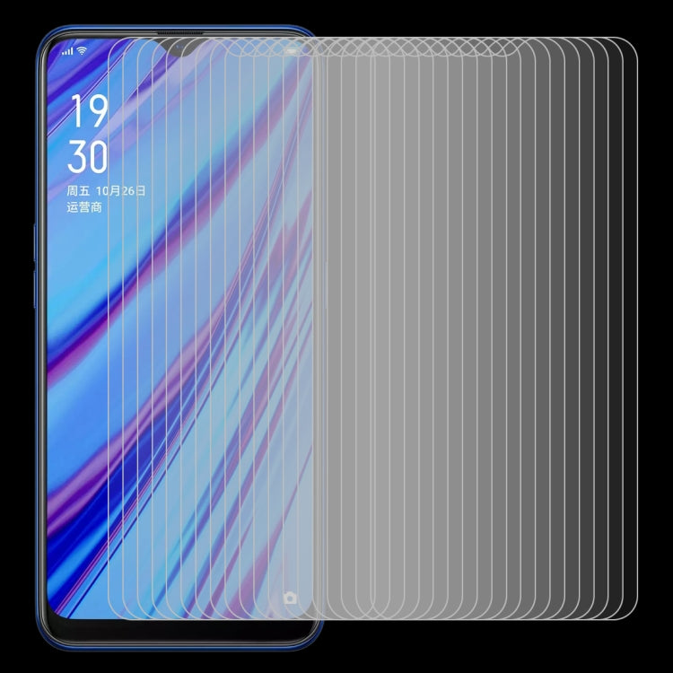 50 ชิ้น 2.5D ไม่เต็มหน้าจอฟิล์มกระจกนิรภัยสำหรับ OPPO A9 2020 / A56 5G, For OPPO A9 2020