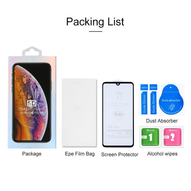 ฟิล์มกระจกนิรภัยแบบเต็มหน้าจอ 9H 5D สำหรับ Huawei Mate 20, For Huawei Mate 20