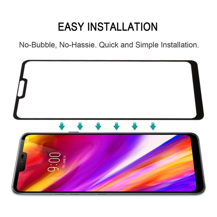 ฟิล์มกระจกนิรภัย 0.26 มม. 9H 2.5D สำหรับ LG G7 ThinQ, For LG G7 ThinQ(Black)