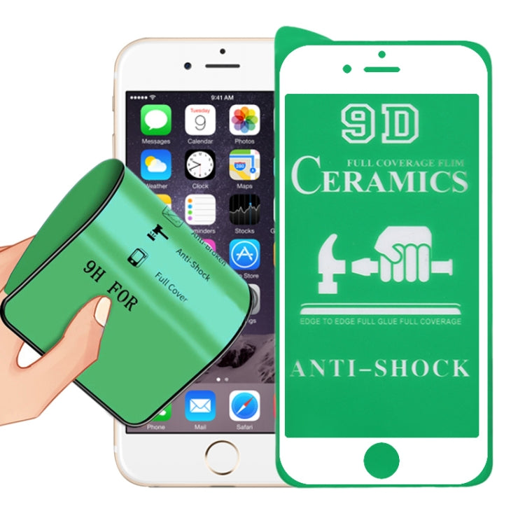 ฟิล์มเซรามิกแบบเต็มกาว 2.5D สำหรับ iPhone 8/7 / 6s / 6, For iPhone 8 / 7 / 6s / 6 (Black)(1 PC), For iPhone 8 / 7 / 6s / 6 (White)(1 PC)