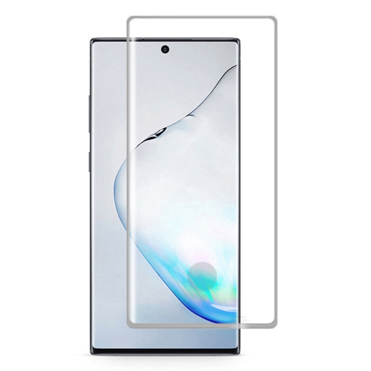 สำหรับ Galaxy Note 10+ 0.3 มม. 9H ความแข็งพื้นผิว 3D ขอบโค้งกาวฟิล์มกระจกนิรภัยแบบเต็มหน้าจอโค้งรองรับการปลดล็อคลายนิ้วมือ, For Galaxy Note 10+ (1 PC), For Galaxy Note 10+(1 PC)