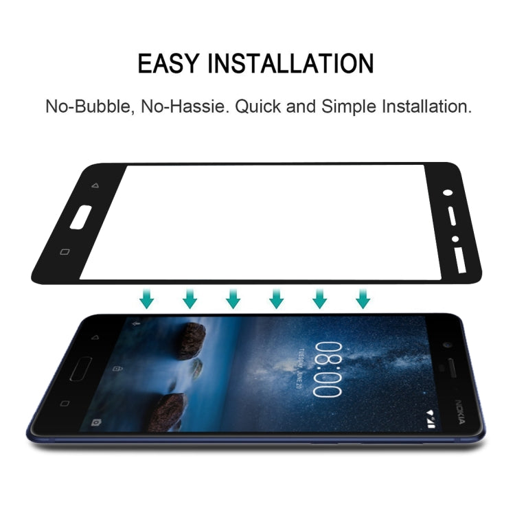 25 ชิ้นเต็มกาวเต็มฝาครอบป้องกันหน้าจอฟิล์มกระจกนิรภัยสำหรับ Nokia 2.1, For Nokia 2.1