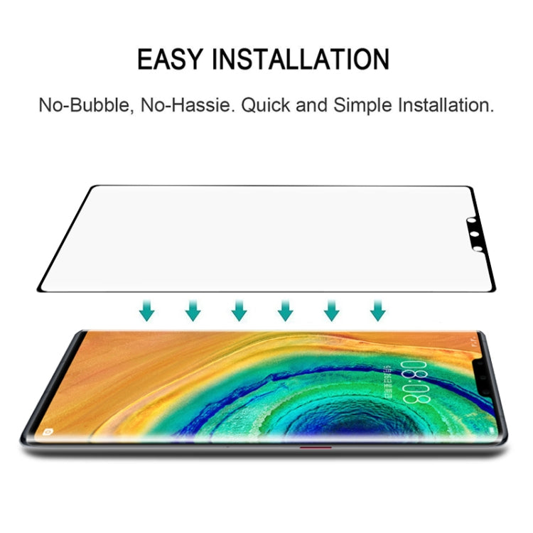 25 ชิ้นเต็มฝาครอบหน้าจอโค้งป้องกันฟิล์มกระจกนิรภัยสำหรับหัวเว่ย Mate 30 Pro, For Huawei Mate 30 Pro