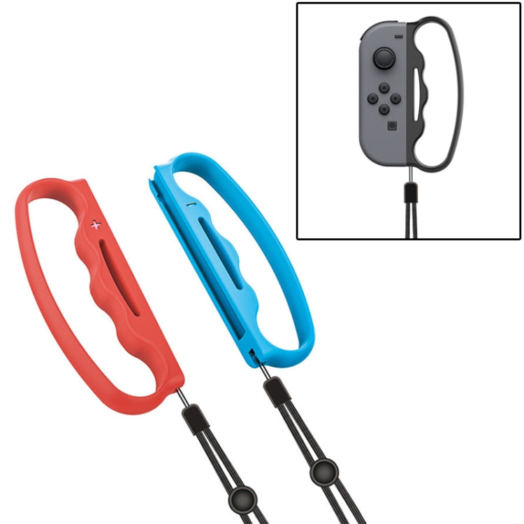 IPlay Small Handle Boxing Grip ด้ามจับเกมแพดพร้อมสายรัดสำหรับสวิตช์ Joy-Con, Black, Red