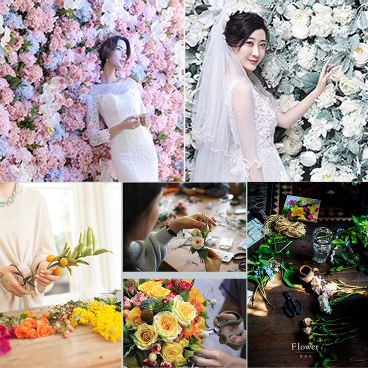 ดอกกุหลาบบานดอกโบตั๋นไฮเดรนเยียประดิษฐ์ดอกไม้เข้ารหัส DIY งานแต่งงานกำแพงตกแต่งภาพพื้นหลัง, ขนาด: 60 ซม. x 40 ซม., 60x40cm(Champagne)