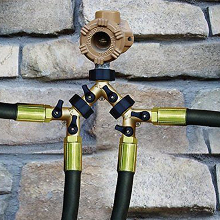 2 ชิ้น 2 ใน 1 ครัวเรือนน้ำแตะวาล์วแบ่งเชื่อมต่อ, Water Tap Valve Shunt Connector