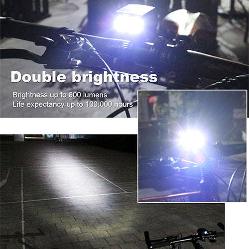 Y15 2 x CREE XPG2 500LM USB ชาร์จ LED ไฟหน้าจักรยานไฟหน้าพร้อม 5 โหมด, Y15