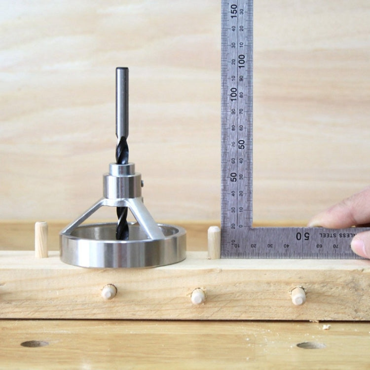 16 in 1 เจาะคู่มือแนวตั้ง JIG 5/6/7/8/9/10/ 12 มม.เจาะ Bit Hole Locator สแตนเลสไม้ JIG Kit, 16 in 1