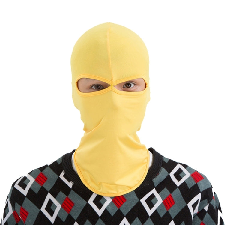 Balaclava สไตล์ Unisex Elastic Lycra Dual Holes หน้ากากขี่จักรยาน, BT-09 Head Mask(Black)