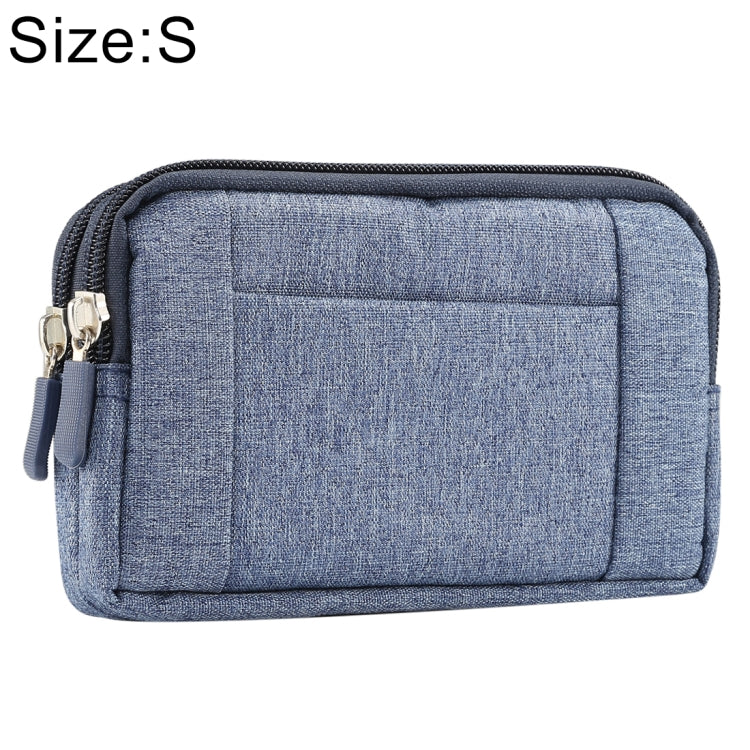 กระเป๋าคาดเอว Sports Denim Universal Phone Bag สำหรับสมาร์ทโฟนขนาด 5.2 นิ้วหรือต่ำกว่า Size: S, S