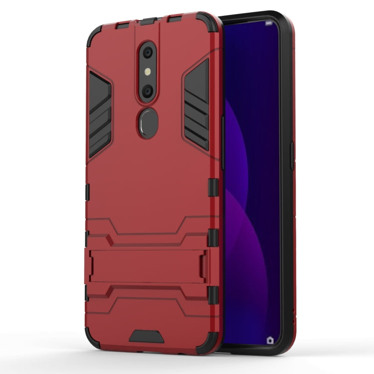 เคส PC + TPU กันกระแทกสำหรับ OPPO F11 Pro พร้อมตัวยึด, For OPPO F11 Pro