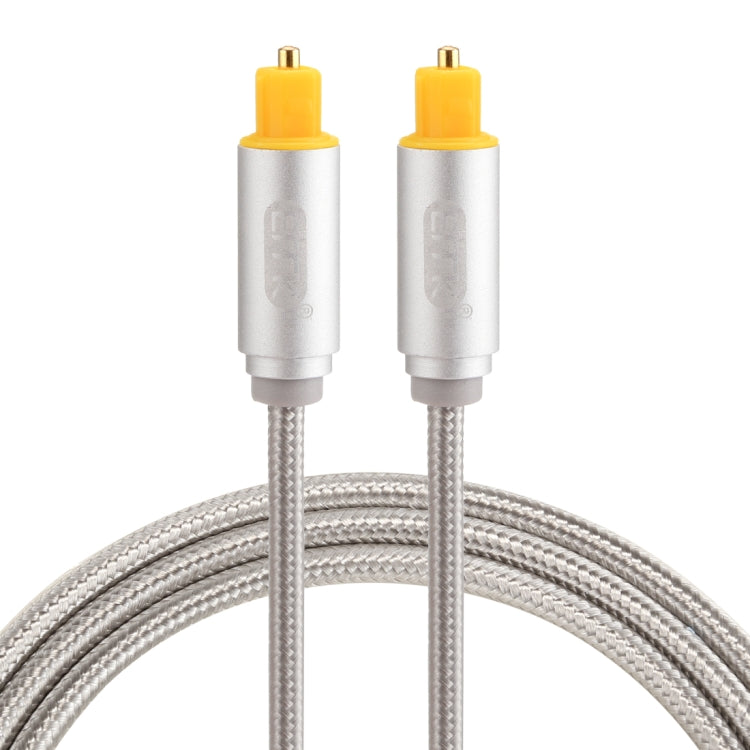 EMK 1m OD4.0mm หัวโลหะชุบทองทอสาย Toslink ชายไปชายสายสัญญาณเสียงดิจิตอล, Length: 1m