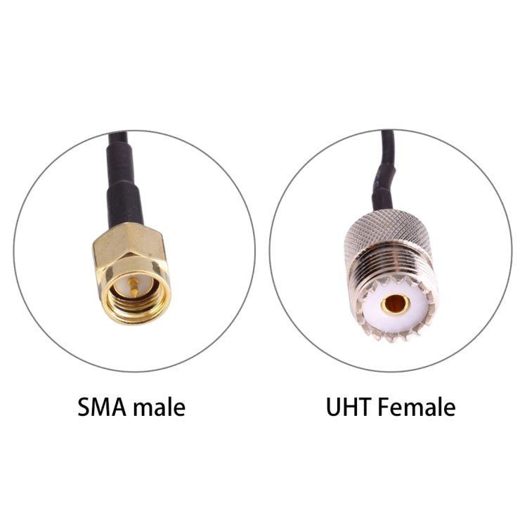 15 ซม. UHF หญิงถึง SMA ชายอะแดปเตอร์ RG174 สาย, UHF Female to SMA Male