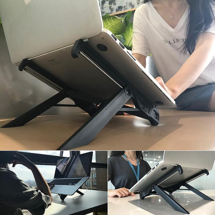 NEXSTAND แล็ปท็อปส่วนสูง Extender ที่วางขาตั้งพับคอมพิวเตอร์แบบพกพาวงเล็บกระจายความร้อนขนาด: 27x3.9x3.6 ซม.