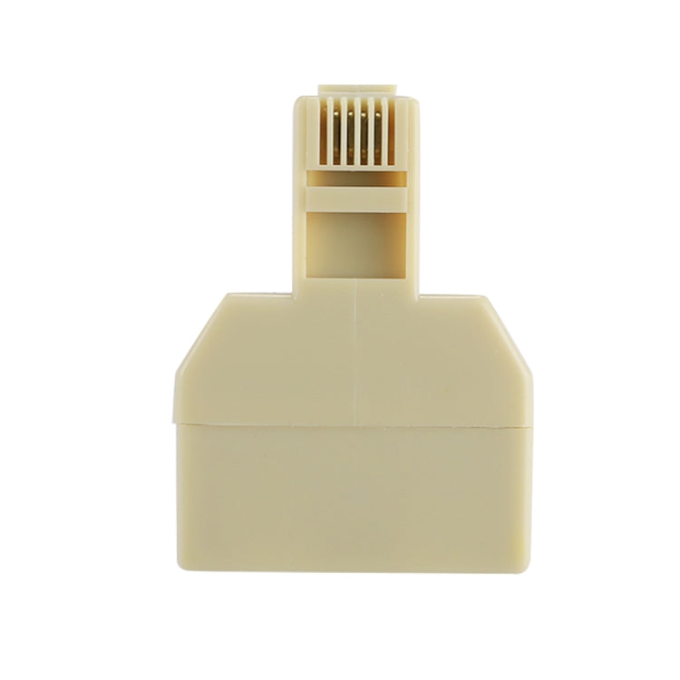 RJ11 พอร์ตคู่เดสก์ท็อปโทรศัพท์สายต่อ Extender Connector Adapter, 2 RJ11 Female to RJ11 Male