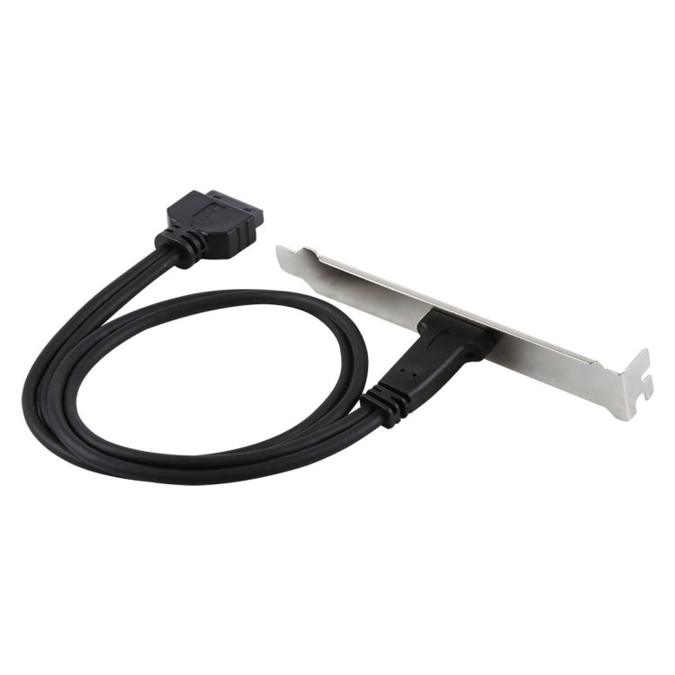 50 ซม.USB-C/Type-C หญิง USB 3.0 เมนบอร์ด 20 พินแผงขยาย Bracket MOUNT CABLE, 50cm Motherboard 20 Pin