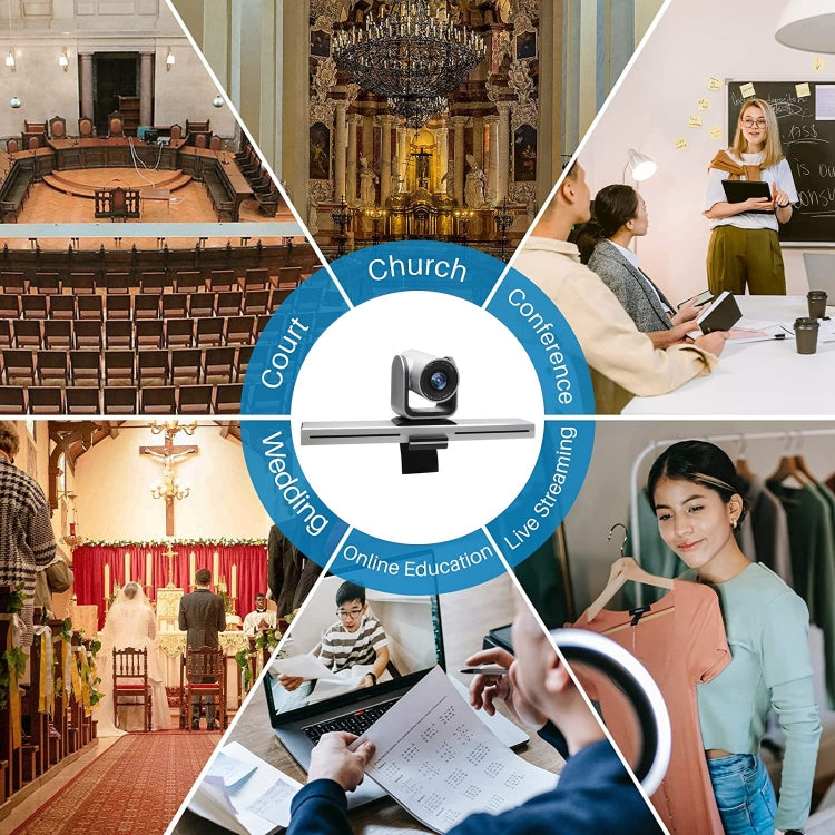 YANS YS-H23UT USB HD 1080P 3X Zoom Video Conference กล้องสำหรับหน้าจอขนาดใหญ่,รองรับรีโมทคอนโทรล IR