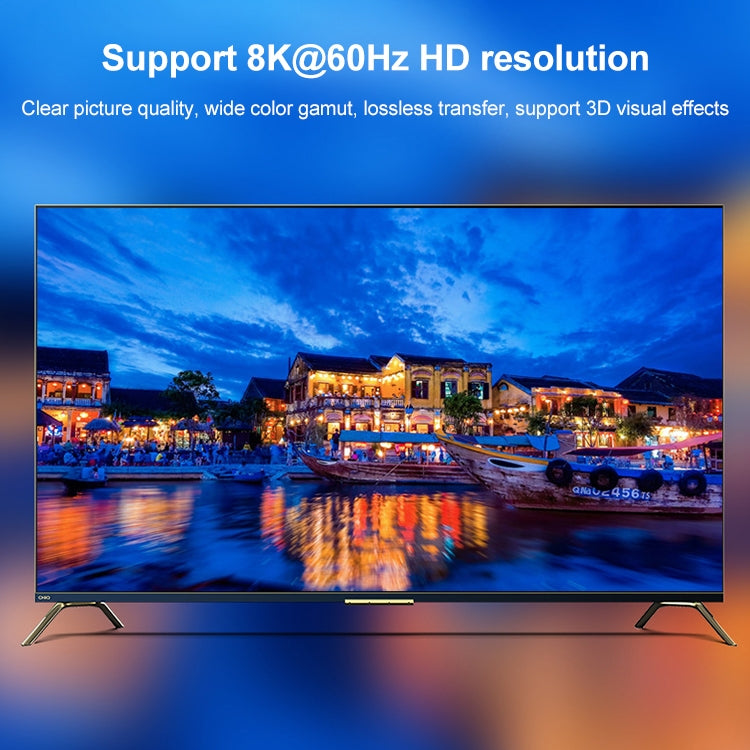 ST0003 2 in 1 Out 8K HDMI Switcher ตัวแปลงวิดีโอแบบสองทิศทาง, 8K 60Hz Black