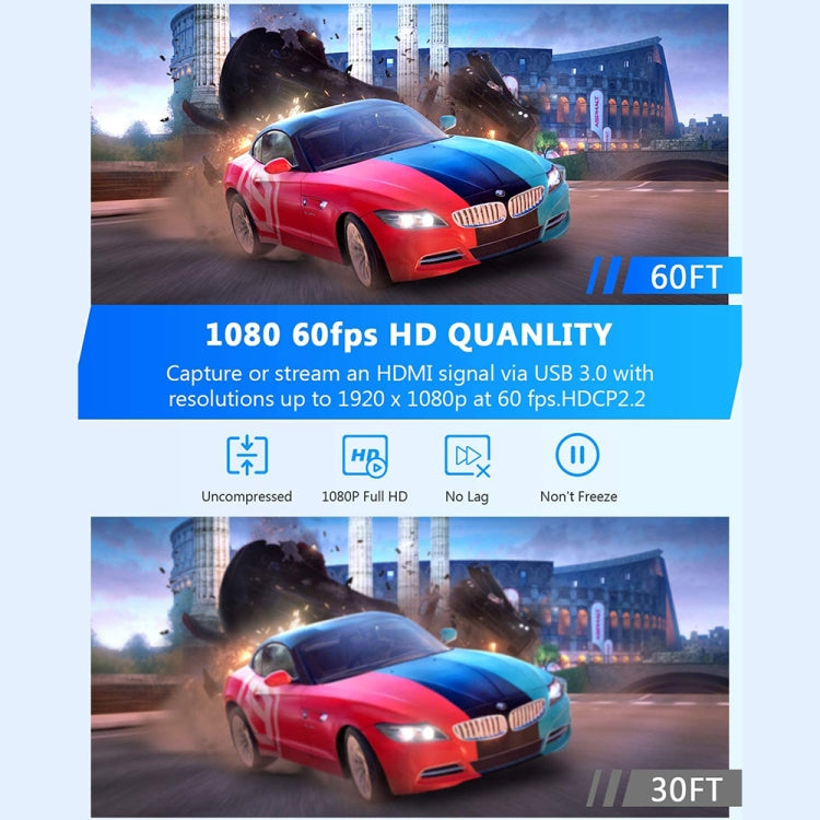 Z26A HDMI/F หญิงถึง USB 3.0/M การ์ดจับภาพวิดีโอ HD ชาย, Z26A