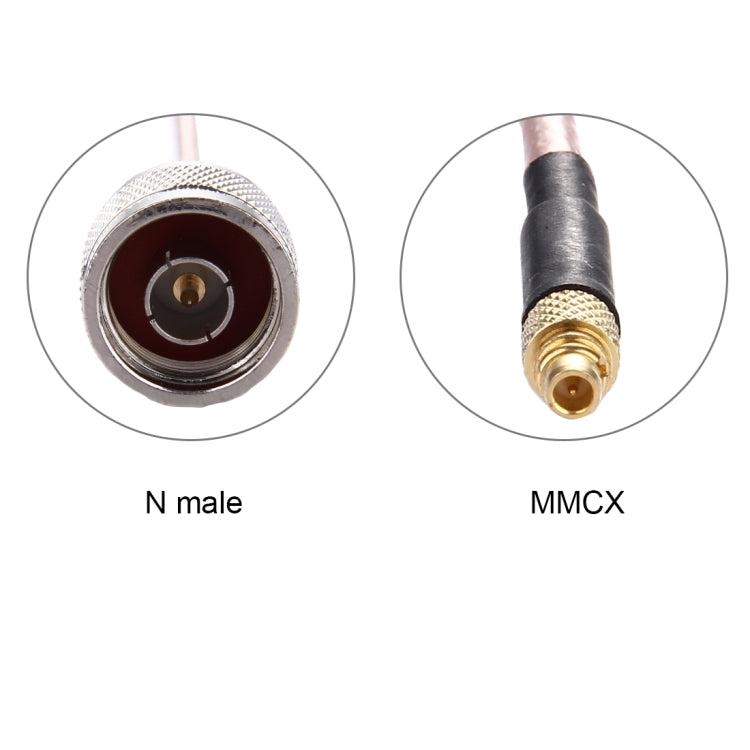 สายเคเบิล MMCX ขนาด 15 ซม. ถึง N ตัวผู้ RG316, 15cm MMCX to N Male