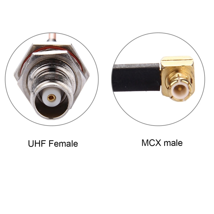 15 ซม. TNC หญิงถึง MCX ชาย 90 องศาข้อศอก RG316 สาย, TNC Female to MCX Male